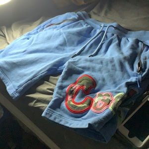 Cookies cotton shorts zip up